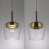 Paul Neuhaus Q-Kon Pendelleuchte LED Braun, 1-flammig, Fernbedienung