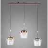 Paul Neuhaus Q-Kon Pendelleuchte LED Braun, 3-flammig, Fernbedienung