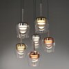 Paul Neuhaus Q-Kon Pendelleuchte LED Braun, 6-flammig, Fernbedienung