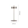Paul Neuhaus Q-Rotate Tischleuchte LED Silber, 1-flammig