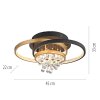Paul Neuhaus Rotazo Deckenleuchte LED Gold, Schwarz, 1-flammig
