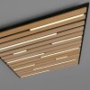 Paul Neuhaus Q-Akustik Wand- und Deckenleuchte LED Braun, Schwarz, 1-flammig, Fernbedienung