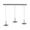 Paul Neuhaus PURE Vitrum Pendelleuchte LED Grau, 6-flammig