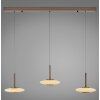 Paul Neuhaus PURE Vitrum Pendelleuchte LED Braun, 6-flammig