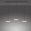 Paul Neuhaus PURE Vitrum Pendelleuchte LED Braun, 6-flammig