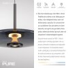 Paul Neuhaus PURE E-Vitrum Pendelleuchte LED Grau, 2-flammig, Fernbedienung