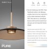 Paul Neuhaus PURE E-Moon Pendelleuchte LED Bronze, 2-flammig, Fernbedienung