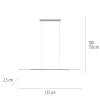 Paul Neuhaus PURE Surface Pendelleuchte LED Grau, 1-flammig