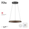 Paul Neuhaus PURE E-Loop Pendelleuchte LED Schwarz, 2-flammig, Fernbedienung
