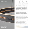 Paul Neuhaus PURE E-Loop Pendelleuchte LED Schwarz, 2-flammig, Fernbedienung