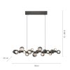 Paul Neuhaus PURE E-Popup Pendelleuchte LED Grau, 18-flammig, Fernbedienung Paul Neuhaus PURE E-Popup Pendelleuchte LED Grau, 18-flammig, Fernbedienung