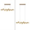 Paul Neuhaus PURE E-Popup Pendelleuchte LED Bronze, 18-flammig, Fernbedienung