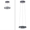 Paul Neuhaus PURE E-Clipse Pendelleuchte LED Grau, 2-flammig, Fernbedienung