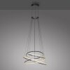 Paul Neuhaus PURE E-Flying Rings Pendelleuchte LED Grau, 1-flammig, Fernbedienung