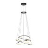 Paul Neuhaus PURE E-Flying Rings Pendelleuchte LED Grau, 1-flammig, Fernbedienung