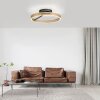 Paul Neuhaus PURE Loop Deckenleuchte LED Gold, Schwarz, 2-flammig, Fernbedienung