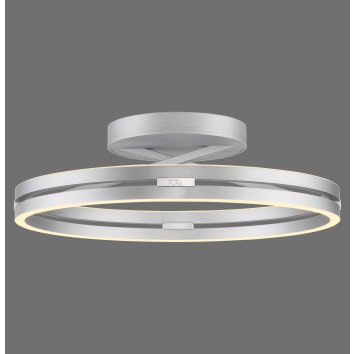 Paul Neuhaus PURE Loop Deckenleuchte LED Silber, 2-flammig, Fernbedienung