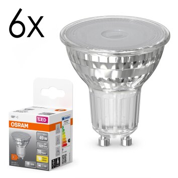 LED GU10 6er Set 6,5 Watt 2700 Kelvin 620 Lumen LED GU10 6er Set 6,5 Watt 2700 Kelvin 620 Lumen
