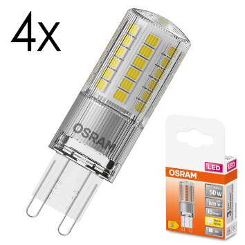 LED G9 4er Set 4,8 Watt 2700 Kelvin 600 Lumen LED G9 4er Set 4,8 Watt 2700 Kelvin 600 Lumen