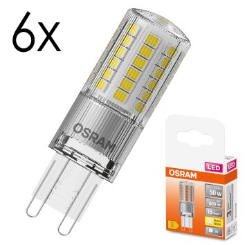 LED G9 6er Set 4,8 Watt 2700 Kelvin 600 Lumen LED G9 6er Set 4,8 Watt 2700 Kelvin 600 Lumen