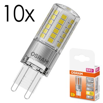 LED G9 10er Set 4,8 Watt 2700 Kelvin 600 Lumen LED G9 10er Set 4,8 Watt 2700 Kelvin 600 Lumen