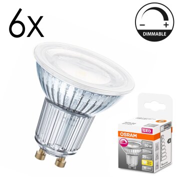 LED GU10 6er Set 7,9 Watt 2700 Kelvin 650 Lumen