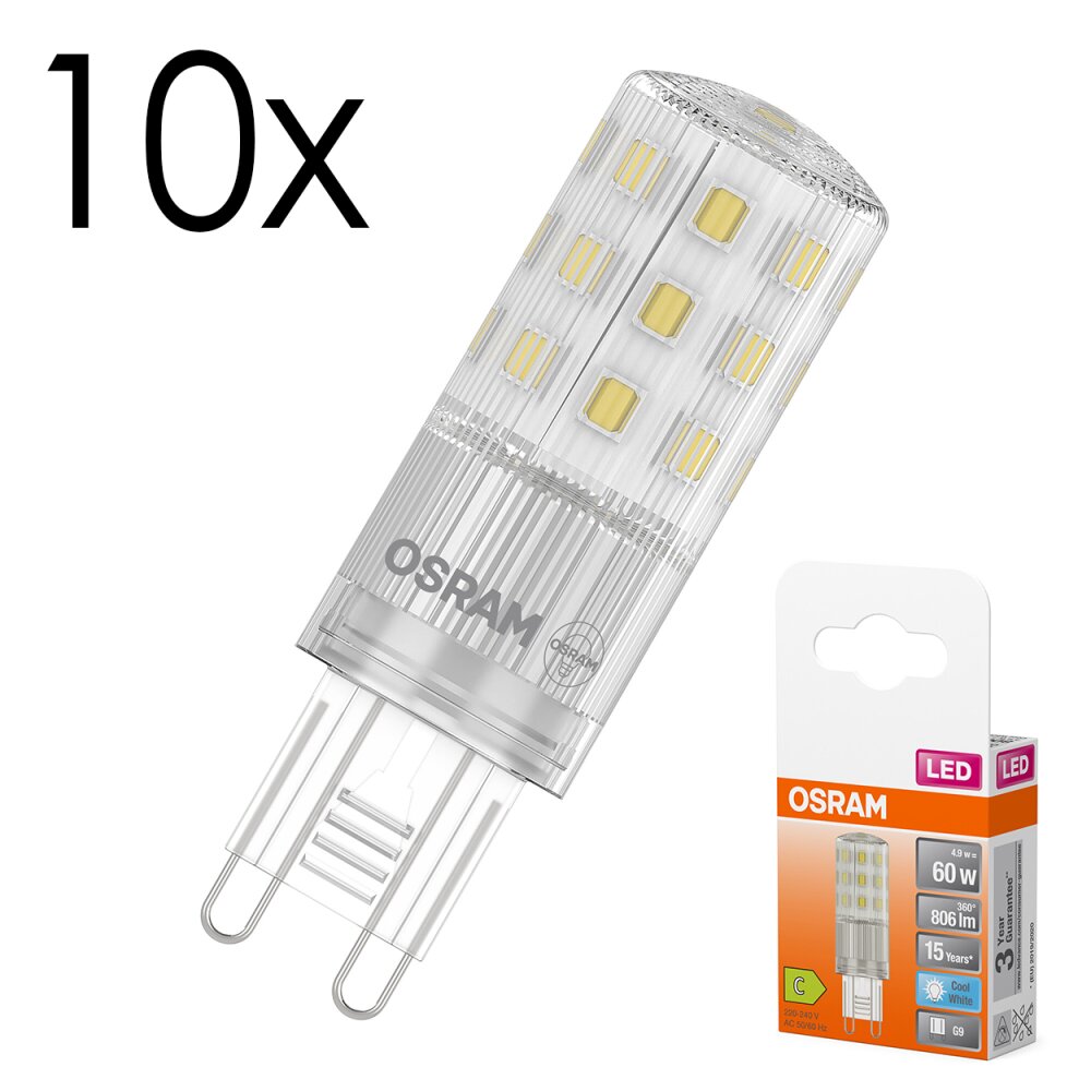 LED G9 10er Set 4,9 Watt 4000 Kelvin 806 Lumen main product photo
