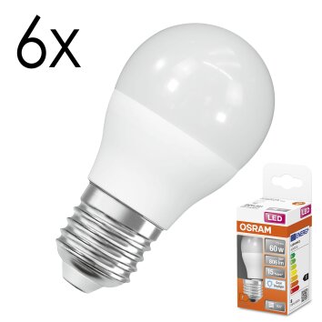 LED E27 6er Set 7,5 Watt 6500 Kelvin 806 Lumen LED E27 6er Set 7,5 Watt 6500 Kelvin 806 Lumen
