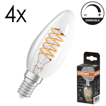 LED E14 4er Set 4,8 Watt 2700 Kelvin 470 Lumen LED E14 4er Set 4,8 Watt 2700 Kelvin 470 Lumen