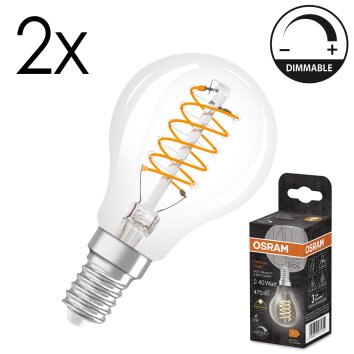 LED E14 2er Set 4,8 Watt 2700 Kelvin 470 Lumen LED E14 2er Set 4,8 Watt 2700 Kelvin 470 Lumen