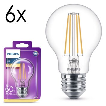 LED E27 6er Set 7 Watt 2700 Kelvin 806 Lumen