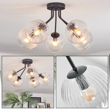 Koyoto Deckenleuchte Glas 15 cm Klar, 5-flammig
