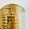 Ripoll Wandleuchte Glas 15 cm Gold, Klar, 3-flammig