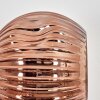 Ripoll Wandleuchte Glas 15 cm Kupferfarben, 3-flammig