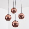Koyoto Hängeleuchte Glas 15 cm Kupferfarben, 4-flammig