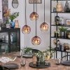 Koyoto Hängeleuchte Glas 15 cm Klar, Kupferfarben, 4-flammig