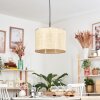 Sabadim Hängeleuchte 40 cm Braun, Naturfarben, 1-flammig