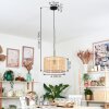 Barcos Hängeleuchte 35 cm Braun, Naturfarben, 1-flammig