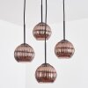 Koyoto Hängeleuchte Glas 15 cm Kupferfarben, 4-flammig