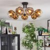 Ripoll Deckenleuchte Glas 15 cm Gold, Klar, 7-flammig