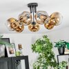 Ripoll Deckenleuchte Glas 15 cm Gold, Klar, 7-flammig