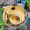 Ripoll Hängeleuchte Glas 20 cm Gold, Klar, 3-flammig