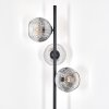 Ripoll Stehleuchte Glas 15 cm Klar, Rauchfarben, 3-flammig