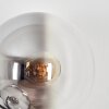 Gastor Wandleuchte Glas 15 cm Klar, Rauchfarben, 3-flammig