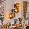 Ripoll Wandleuchte Glas 15 cm Gold, Klar, 3-flammig