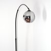 Ripoll Bogenlampe Glas 20 cm Schwarz, 1-flammig
