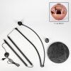Ripoll Bogenstehlampe Glas 20 cm Schwarz, 1-flammig
