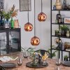 Ripoll Hängeleuchte Glas 15 cm Kupferfarben, 3-flammig