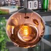 Ripoll Hängeleuchte Glas 15 cm Kupferfarben, 3-flammig