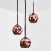 Ripoll Hängeleuchte Glas 15 cm Kupferfarben, 3-flammig